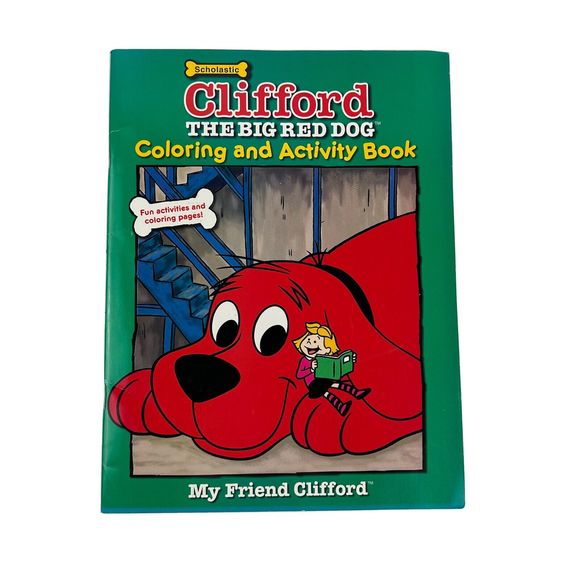 Clifford the Big Red Dog Coloring Activity Book My Friend Scholastic y2k Kids 02 - Picture 1 of 4